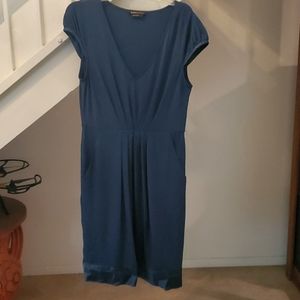 BCBGMAXARIA teal cap sleeve dress